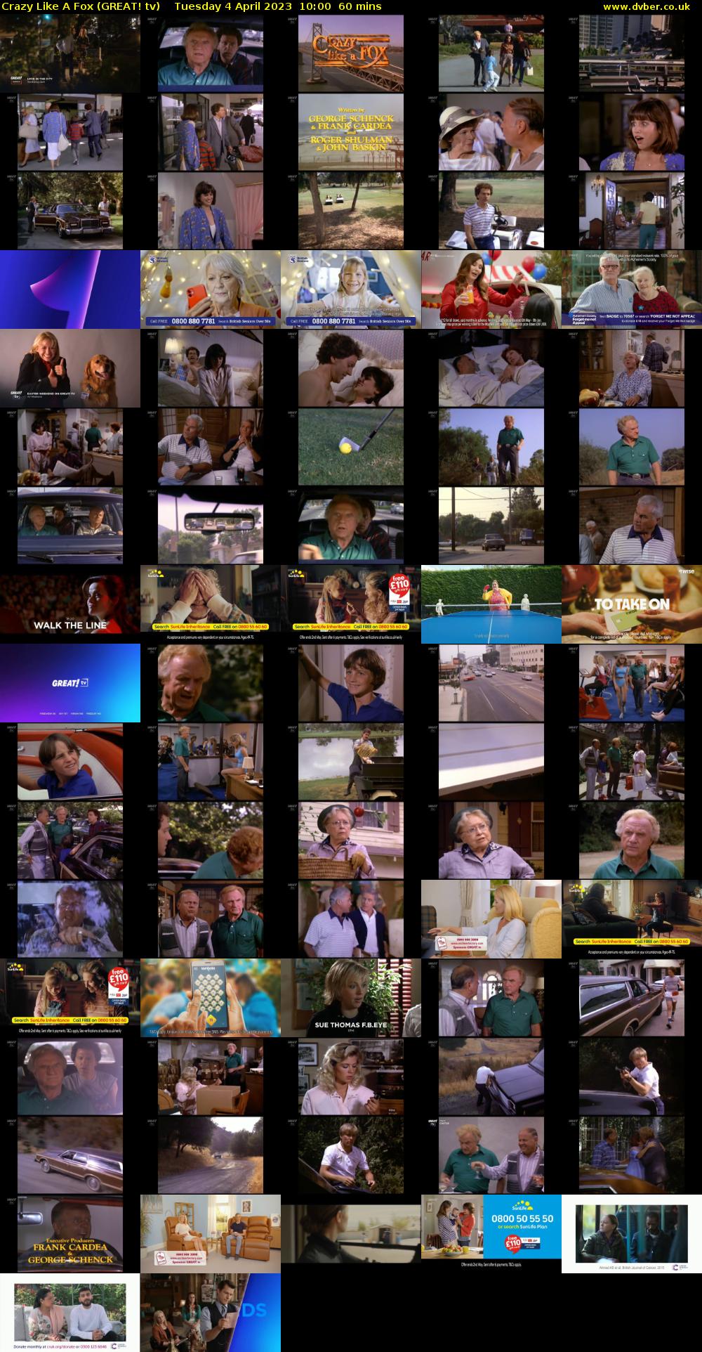 Crazy Like A Fox (GREAT! tv) Tuesday 4 April 2023 10:00 - 11:00