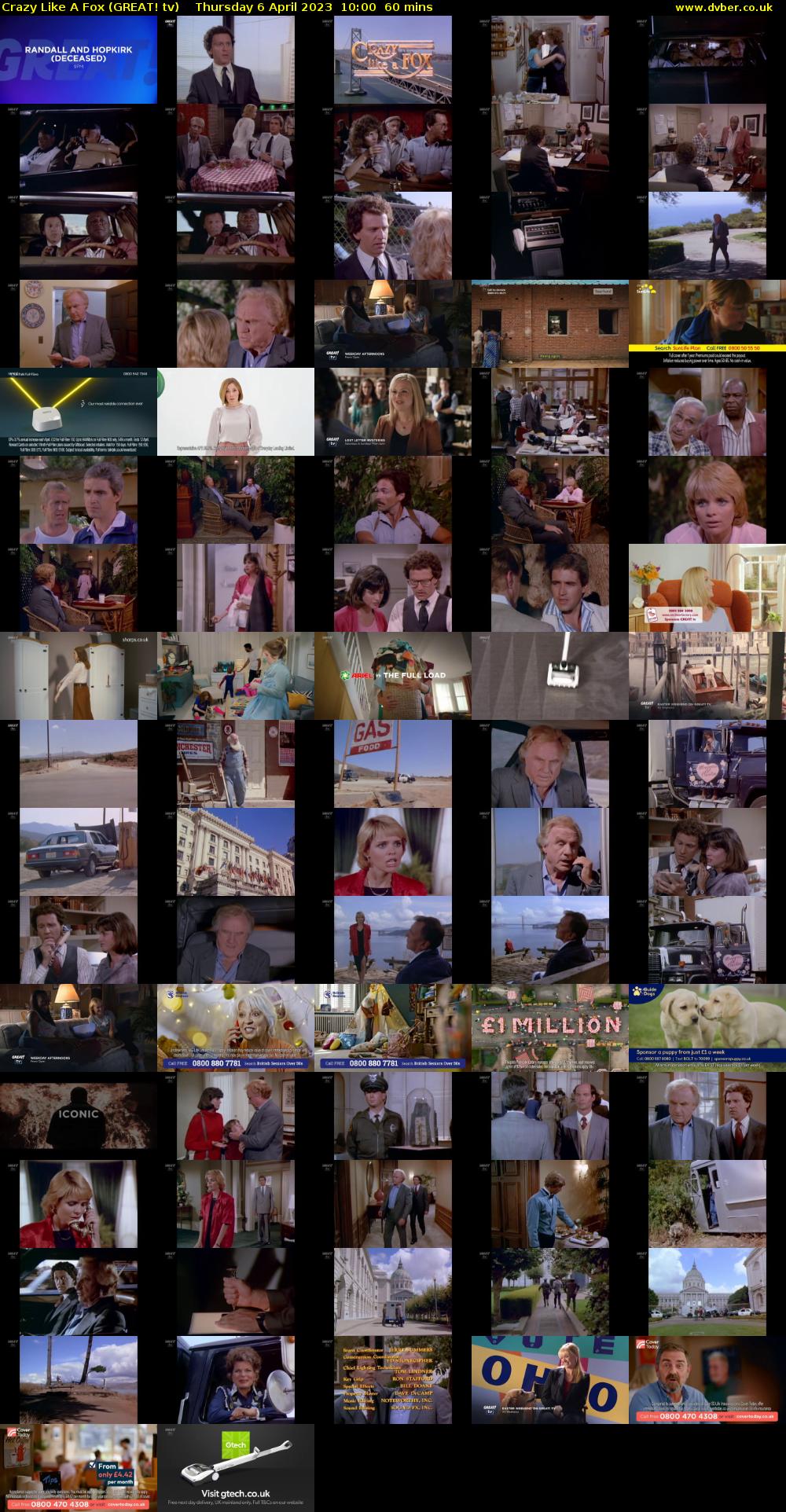 Crazy Like A Fox (GREAT! tv) Thursday 6 April 2023 10:00 - 11:00