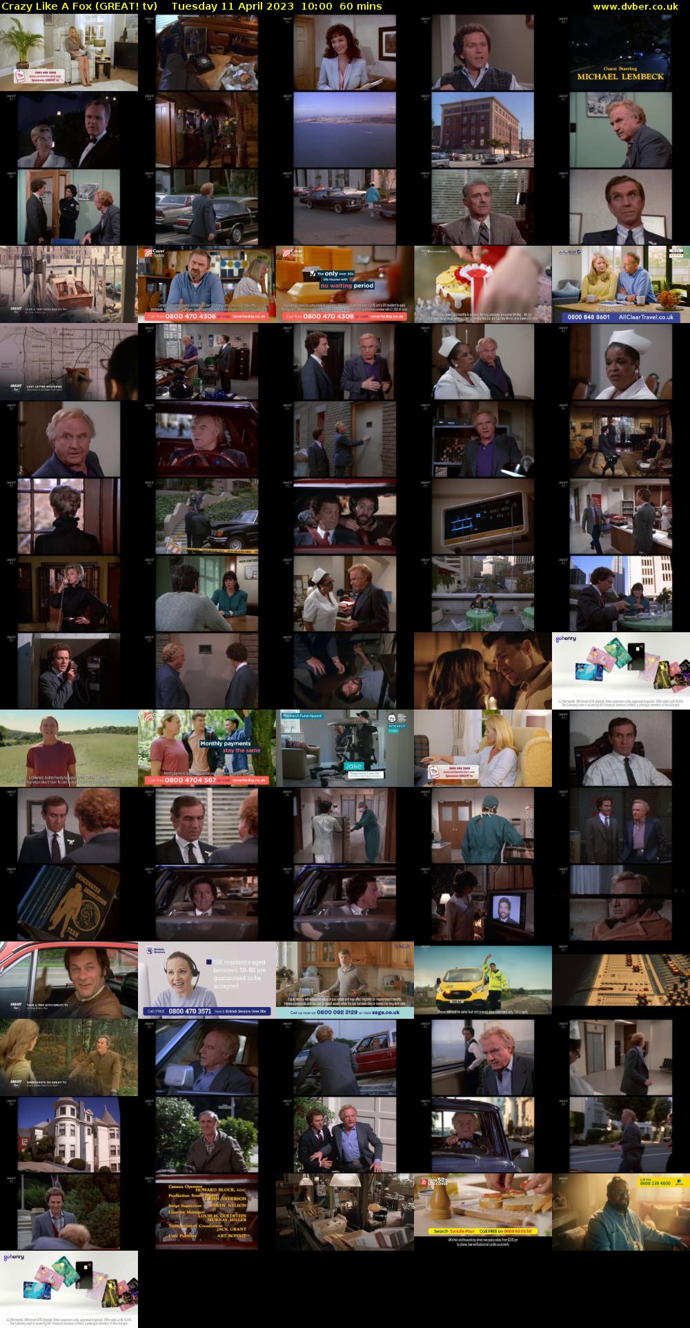 Crazy Like A Fox (GREAT! tv) Tuesday 11 April 2023 10:00 - 11:00