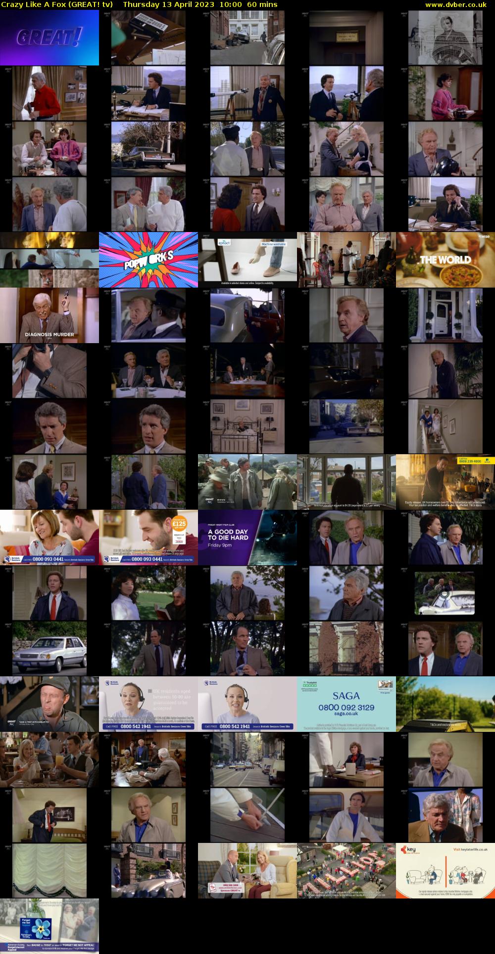 Crazy Like A Fox (GREAT! tv) Thursday 13 April 2023 10:00 - 11:00