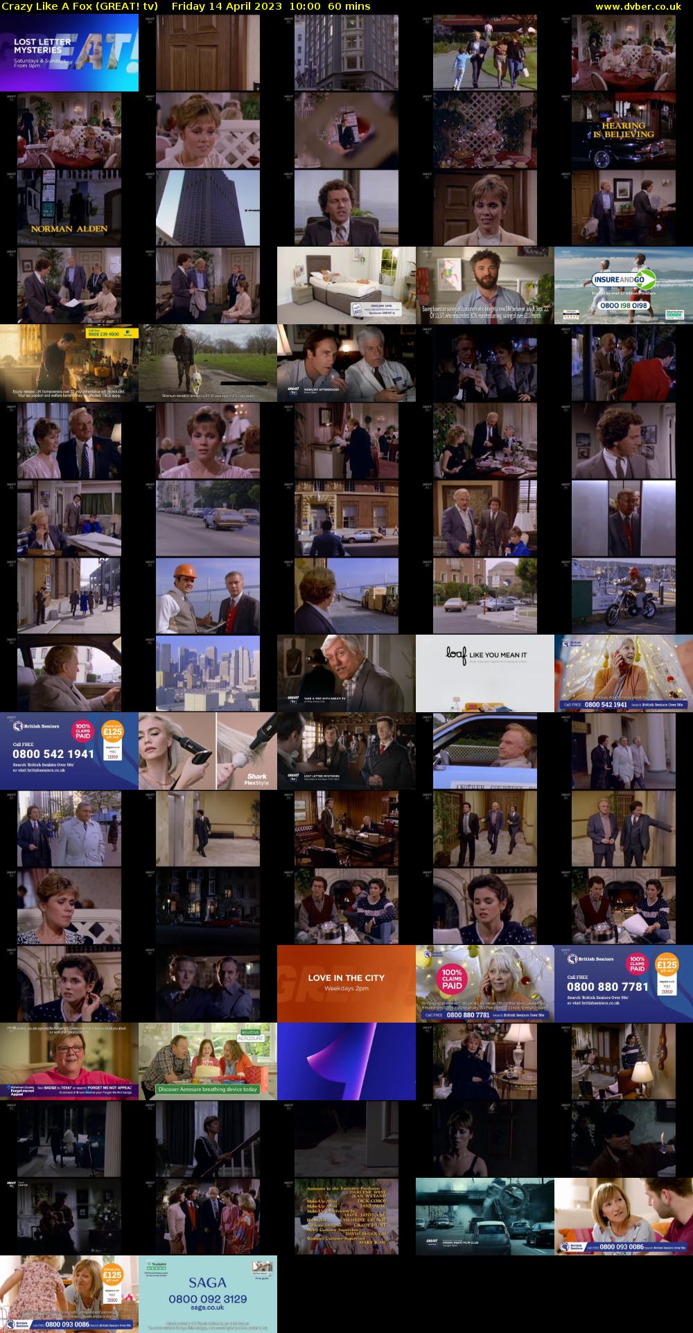 Crazy Like A Fox (GREAT! tv) Friday 14 April 2023 10:00 - 11:00