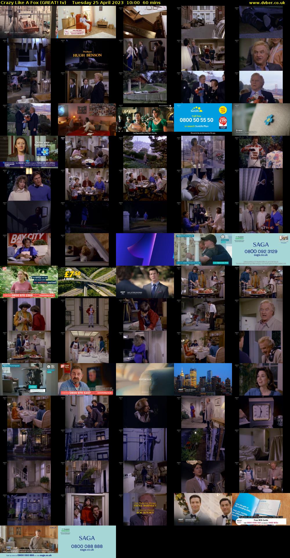 Crazy Like A Fox (GREAT! tv) Tuesday 25 April 2023 10:00 - 11:00