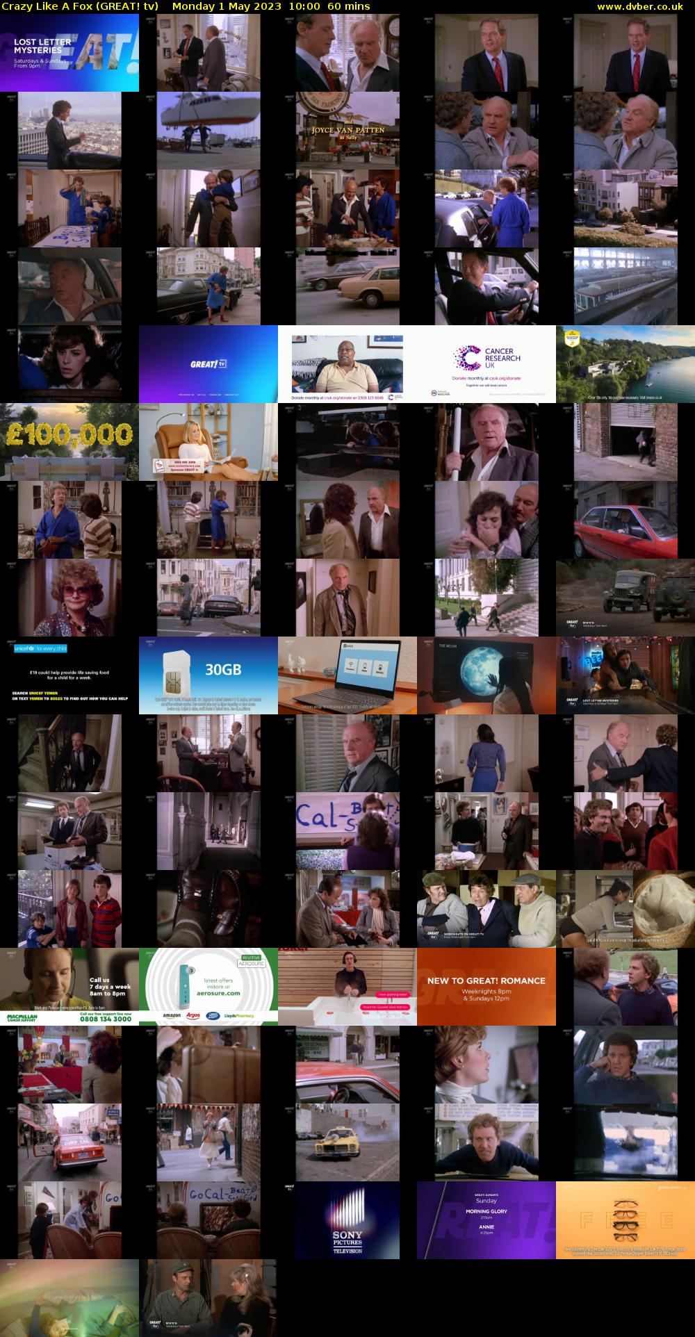 Crazy Like A Fox (GREAT! tv) Monday 1 May 2023 10:00 - 11:00