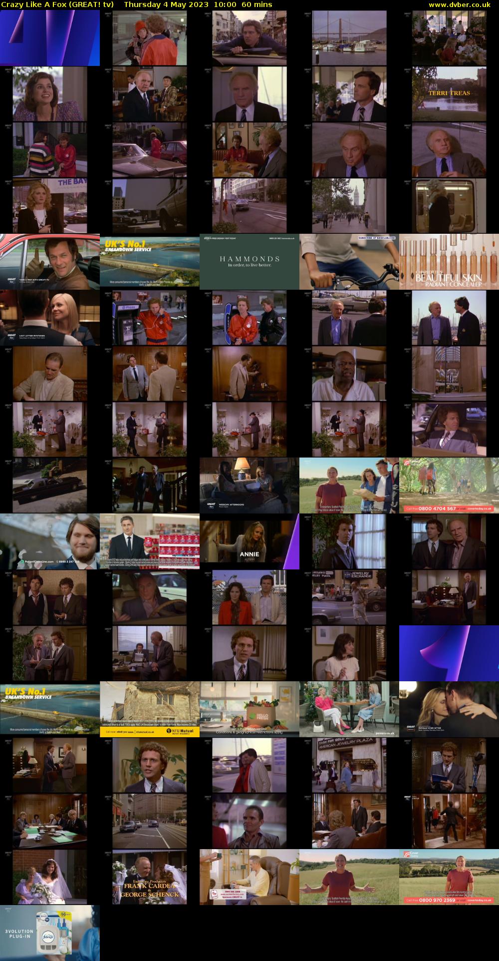 Crazy Like A Fox (GREAT! tv) Thursday 4 May 2023 10:00 - 11:00