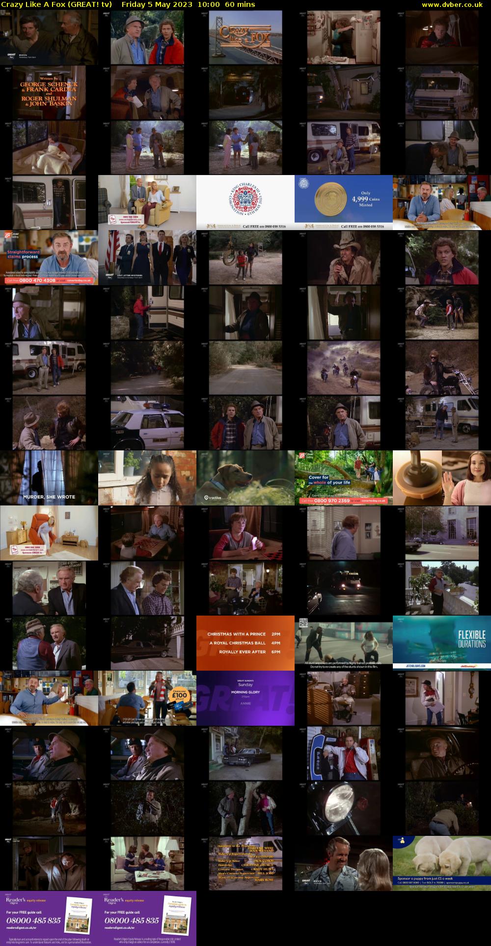 Crazy Like A Fox (GREAT! tv) Friday 5 May 2023 10:00 - 11:00
