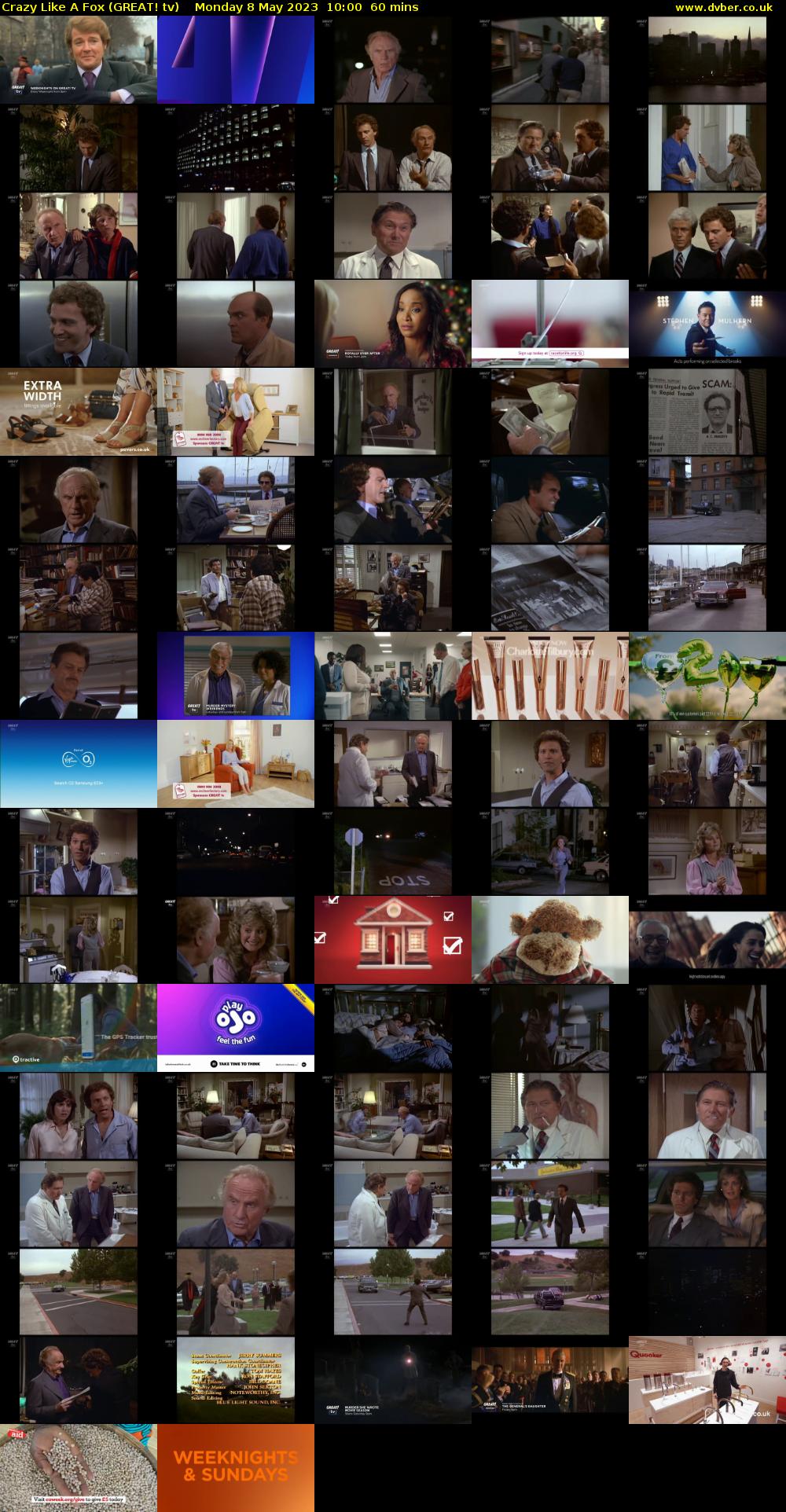 Crazy Like A Fox (GREAT! tv) Monday 8 May 2023 10:00 - 11:00
