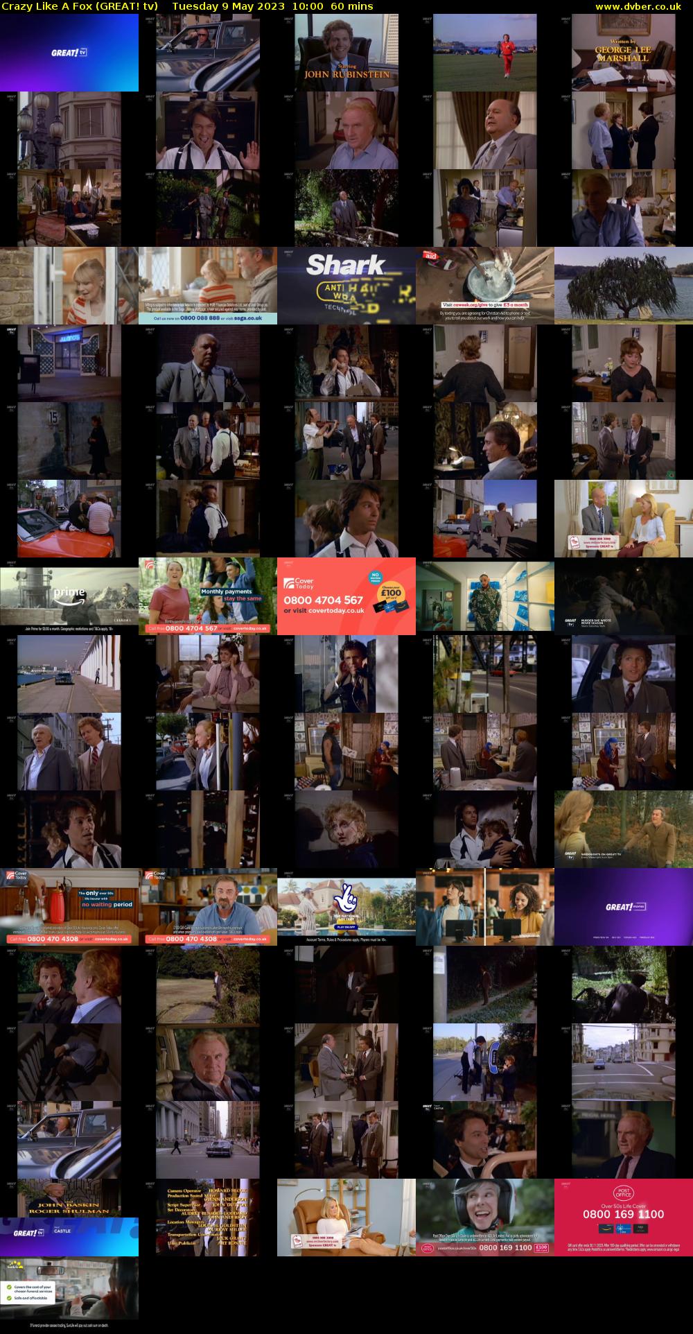 Crazy Like A Fox (GREAT! tv) Tuesday 9 May 2023 10:00 - 11:00