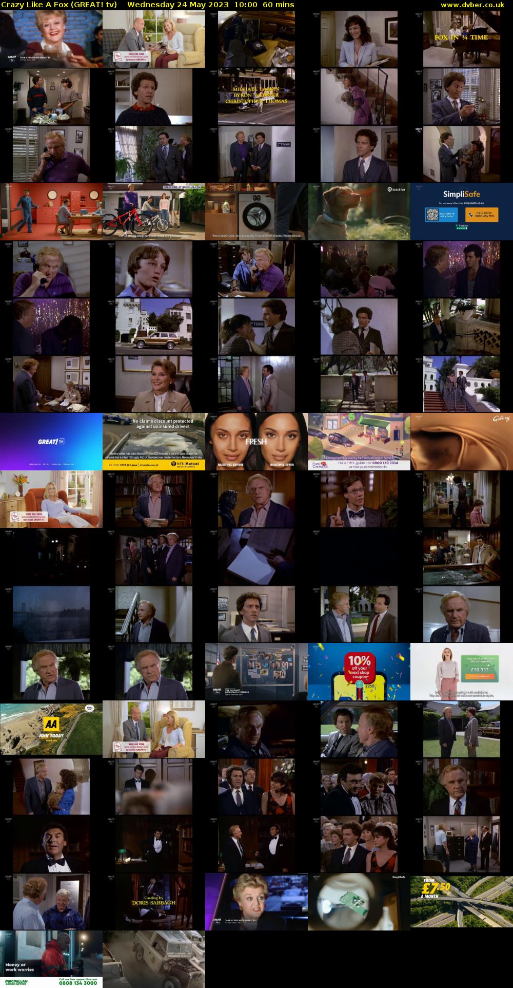 Crazy Like A Fox (GREAT! tv) Wednesday 24 May 2023 10:00 - 11:00