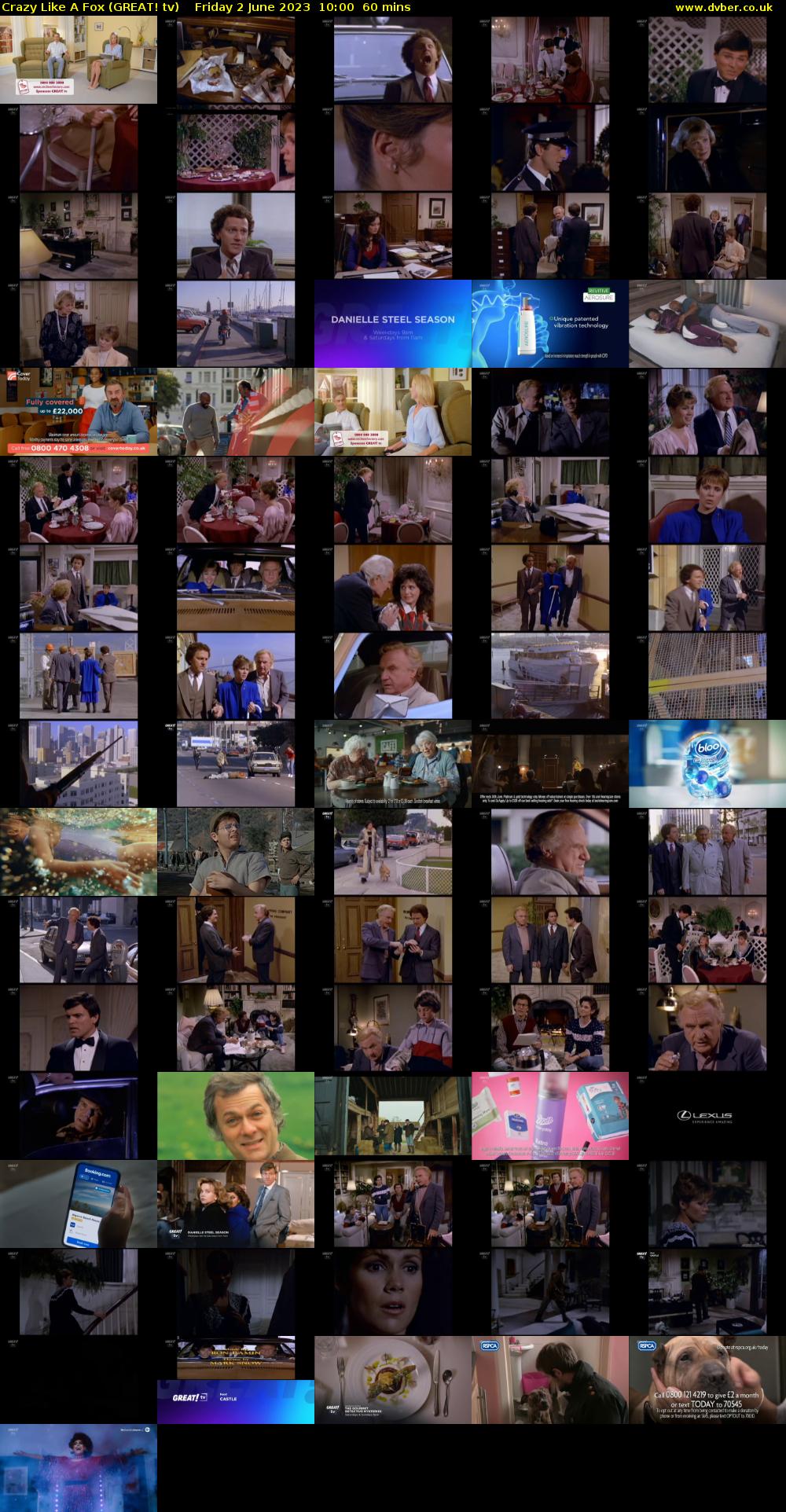 Crazy Like A Fox (GREAT! tv) Friday 2 June 2023 10:00 - 11:00