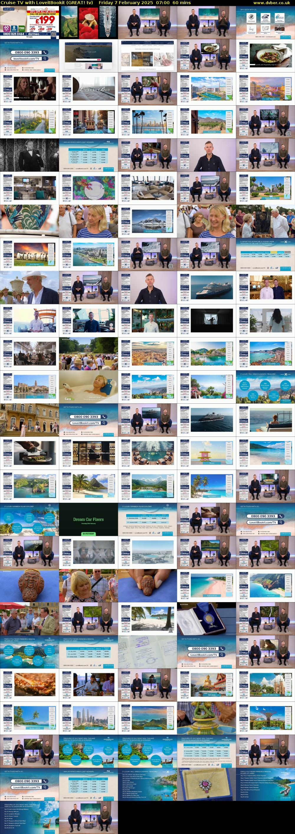 Cruise TV with LoveitBookit (GREAT! tv) Friday 7 February 2025 07:00 - 08:00
