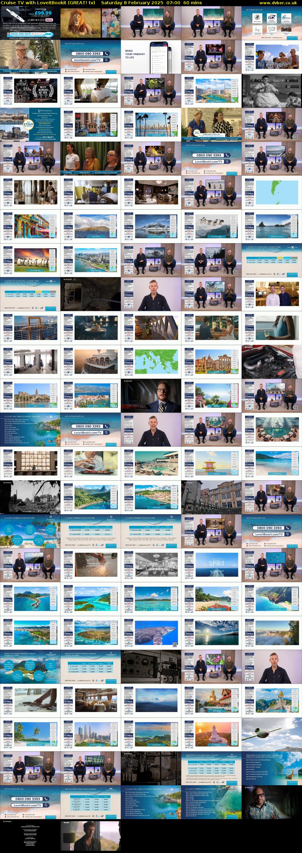 Cruise TV with LoveitBookit (GREAT! tv) Saturday 8 February 2025 07:00 - 08:00