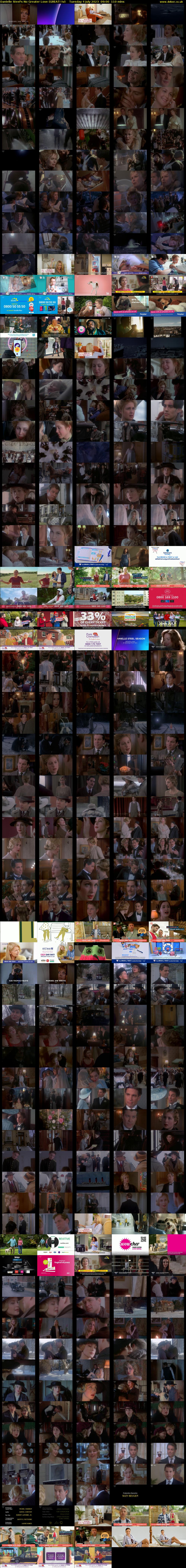 Danielle Steel's No Greater Love (GREAT! tv) Tuesday 4 July 2023 09:00 - 10:50