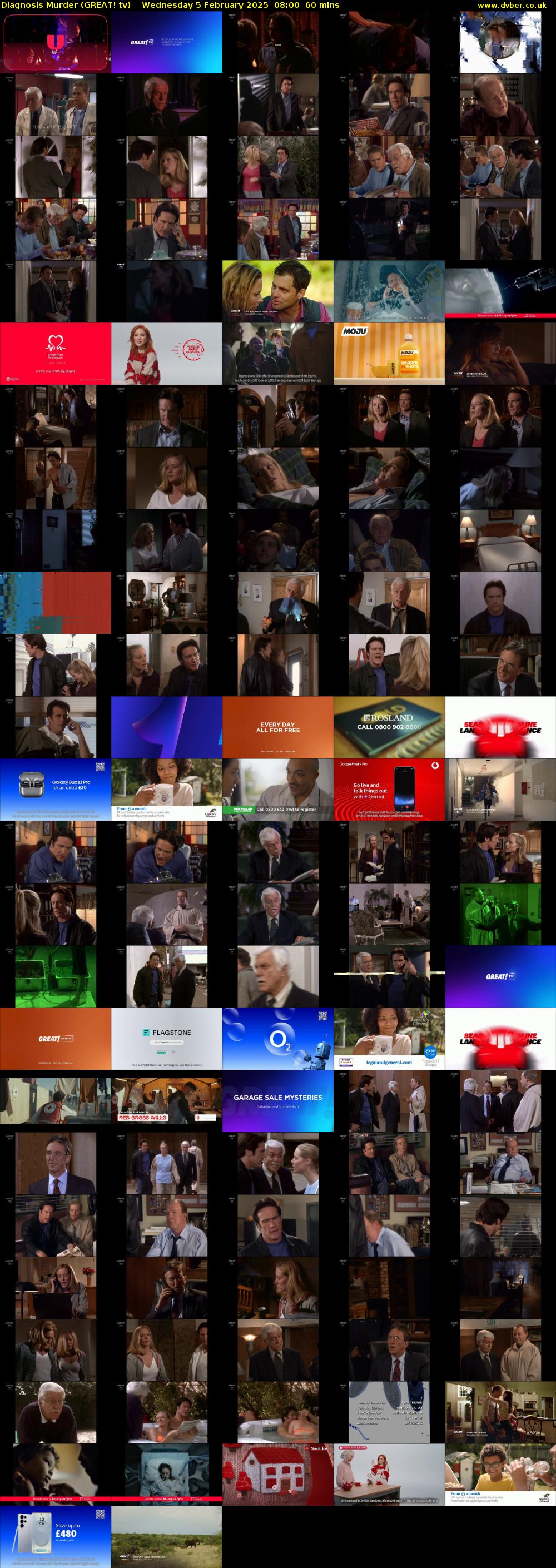 Diagnosis Murder (GREAT! tv) Wednesday 5 February 2025 08:00 - 09:00