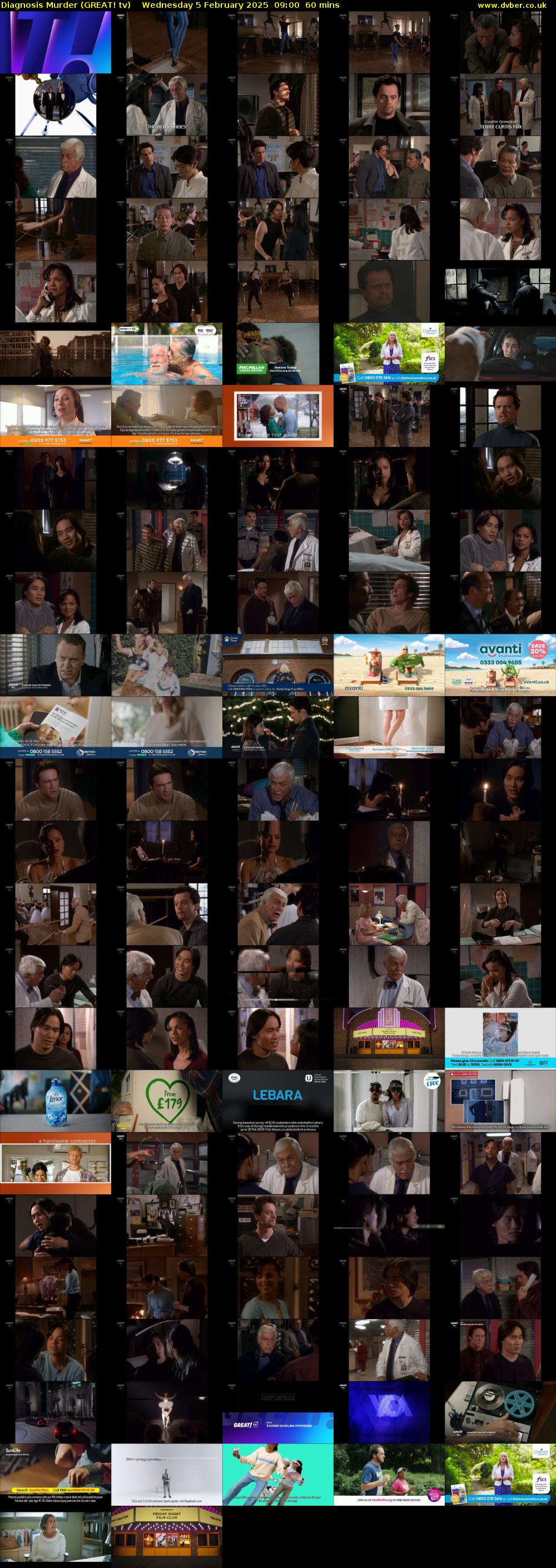 Diagnosis Murder (GREAT! tv) Wednesday 5 February 2025 09:00 - 10:00