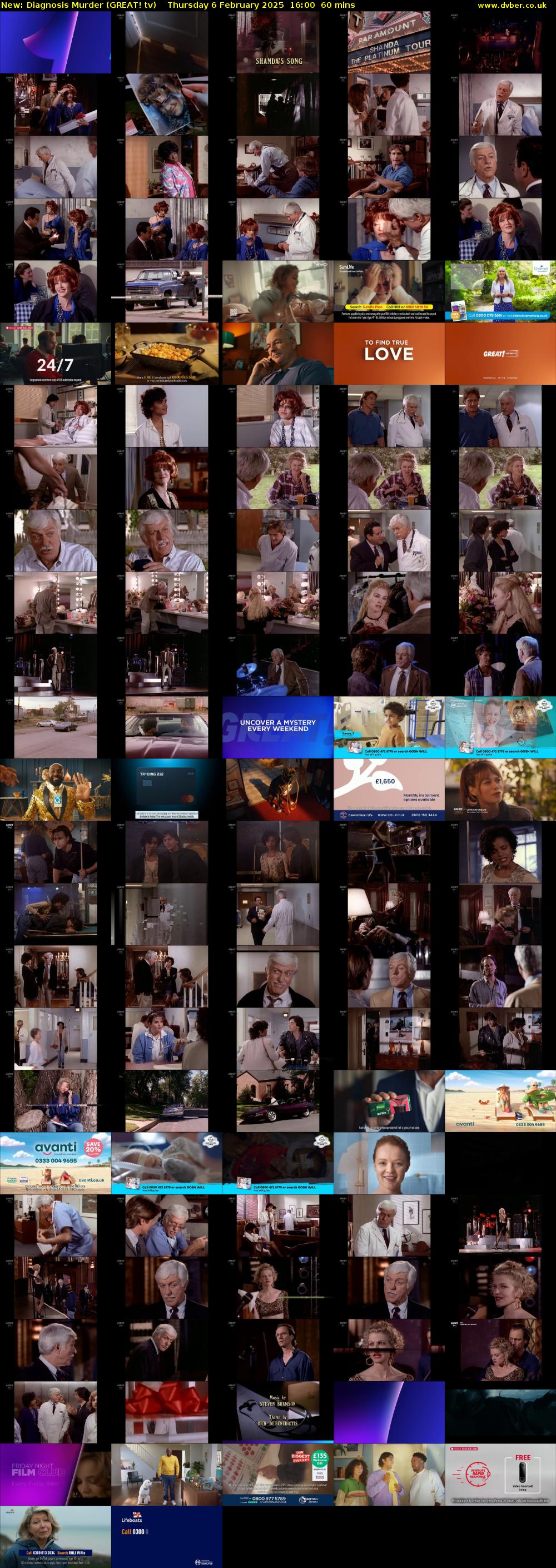 Diagnosis Murder (GREAT! tv) Thursday 6 February 2025 16:00 - 17:00