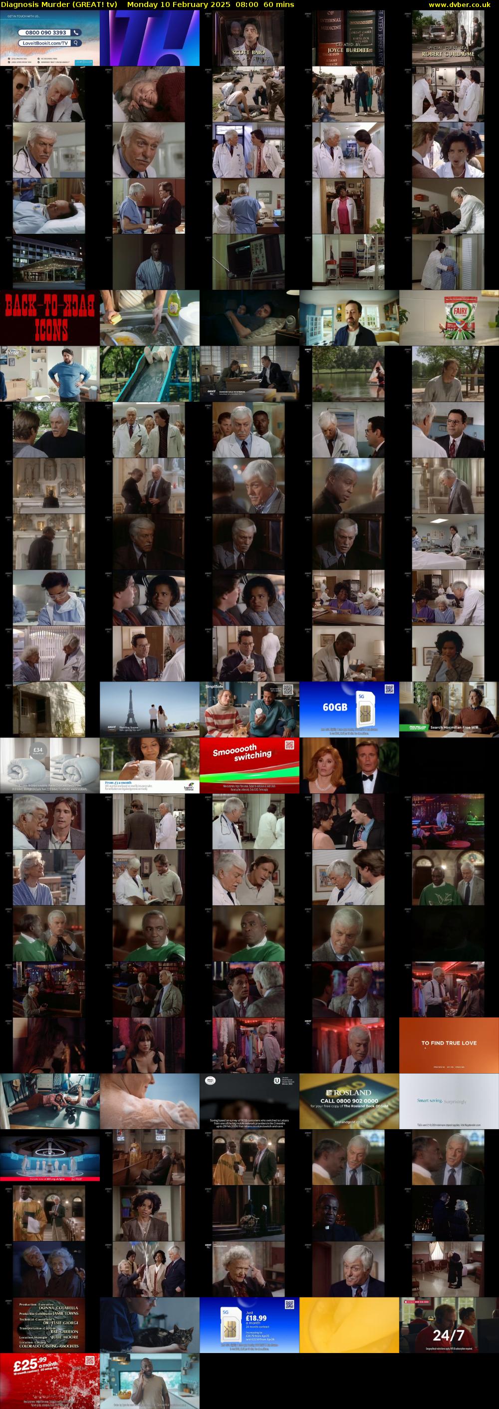 Diagnosis Murder (GREAT! tv) Monday 10 February 2025 08:00 - 09:00
