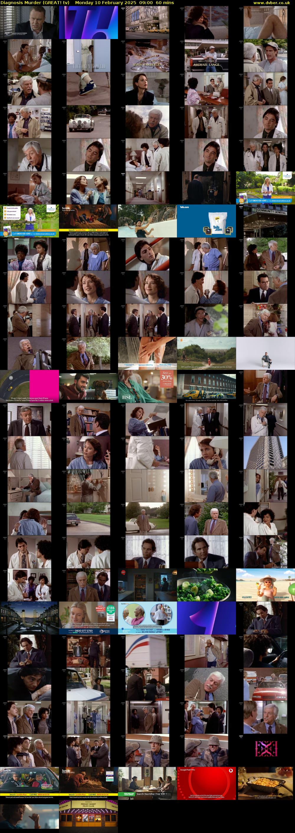 Diagnosis Murder (GREAT! tv) Monday 10 February 2025 09:00 - 10:00
