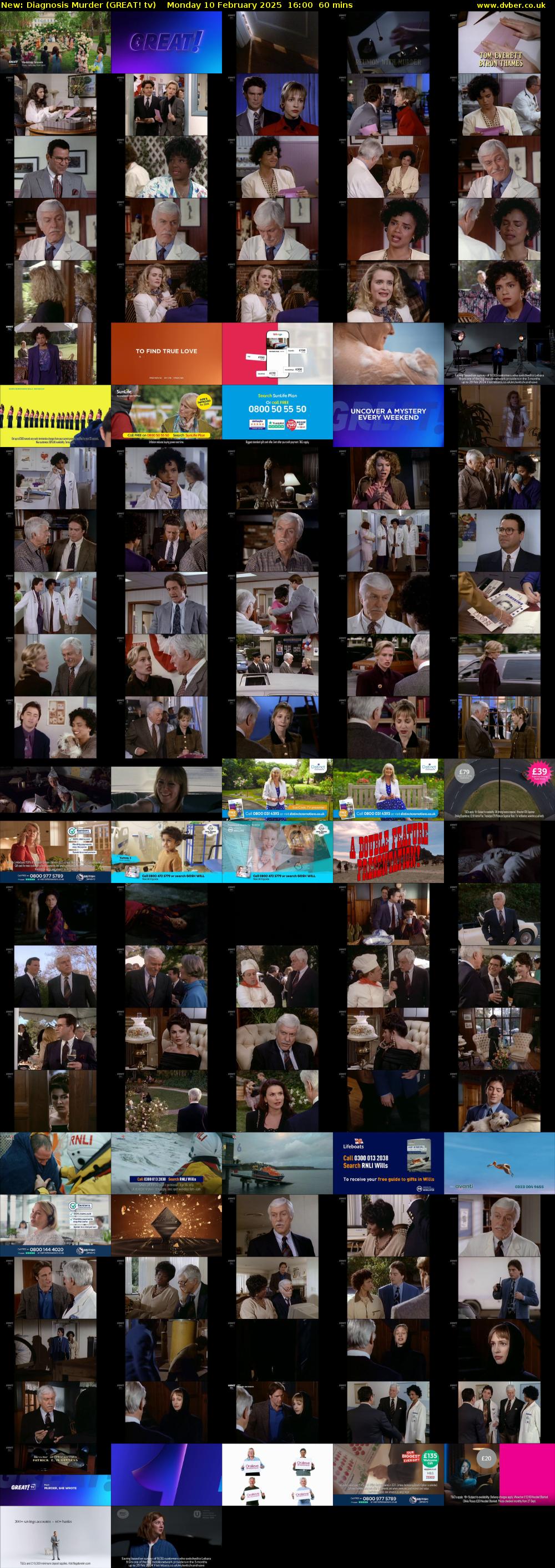 Diagnosis Murder (GREAT! tv) Monday 10 February 2025 16:00 - 17:00