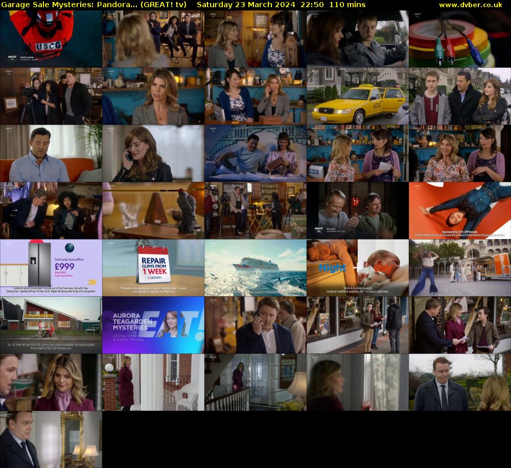 Garage Sale Mysteries: Pandora... (GREAT! tv) Saturday 23 March 2024 22:50 - 00:40