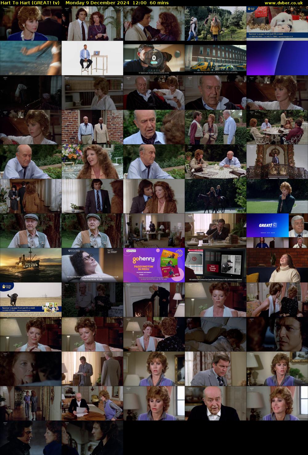 Hart To Hart (GREAT! tv) Monday 9 December 2024 12:00 - 13:00