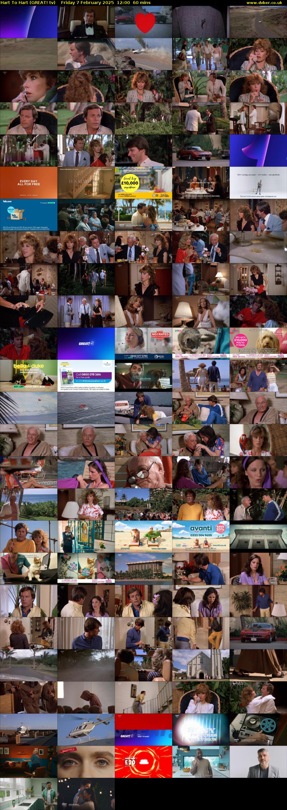 Hart To Hart (GREAT! tv) Friday 7 February 2025 12:00 - 13:00