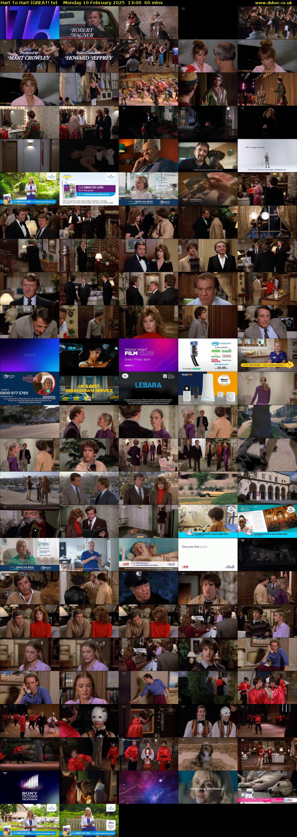 Hart To Hart (GREAT! tv) Monday 10 February 2025 13:00 - 14:00