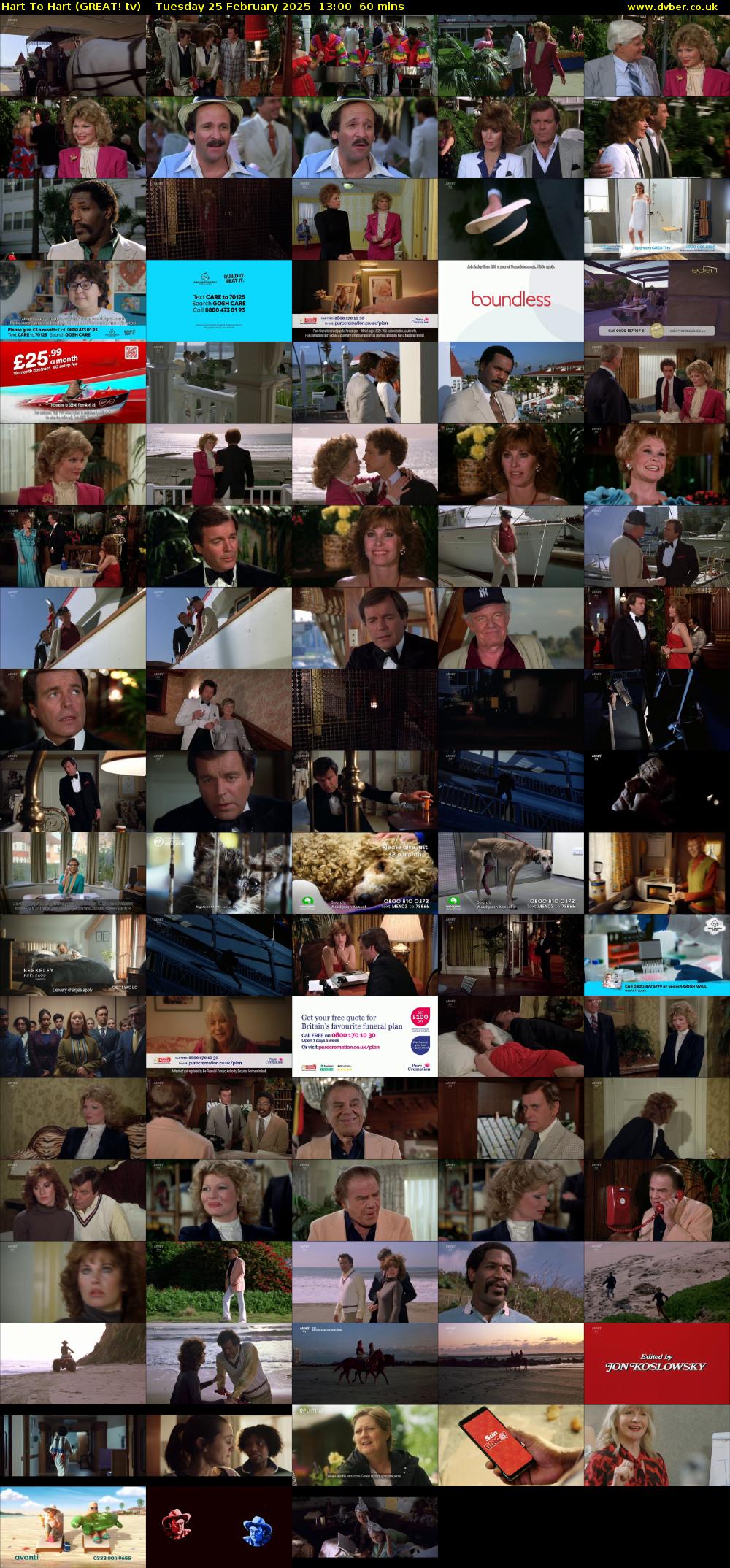 Hart To Hart (GREAT! tv) Tuesday 25 February 2025 13:00 - 14:00