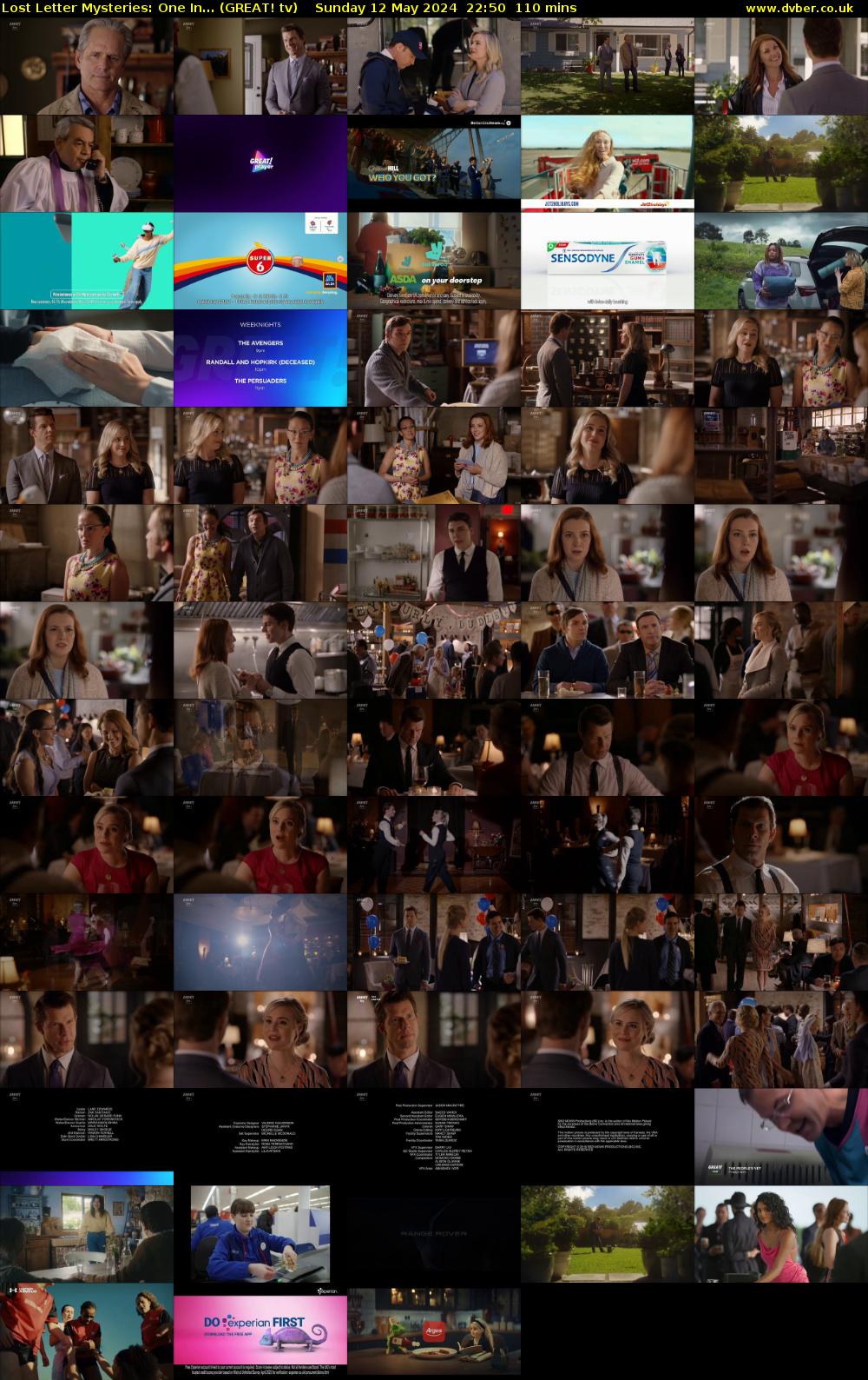 Lost Letter Mysteries: One In... (GREAT! tv) Sunday 12 May 2024 22:50 - 00:40