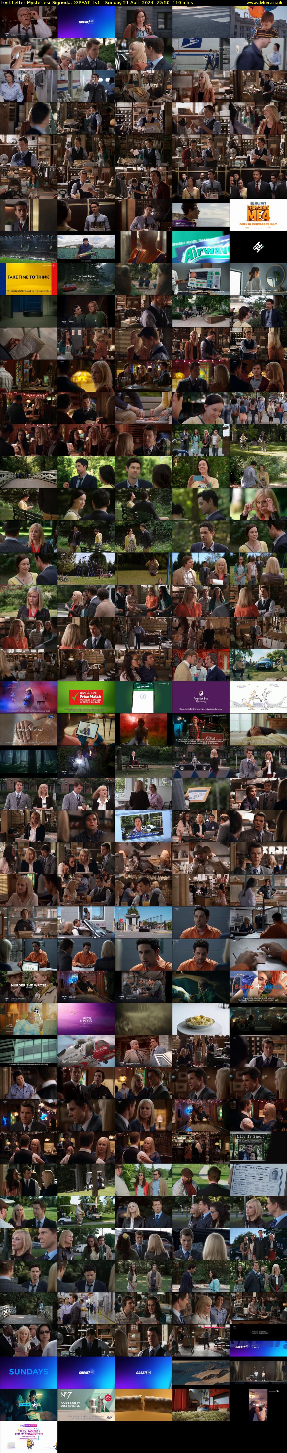 Lost Letter Mysteries: Signed... (GREAT! tv) Sunday 21 April 2024 22:50 - 00:40
