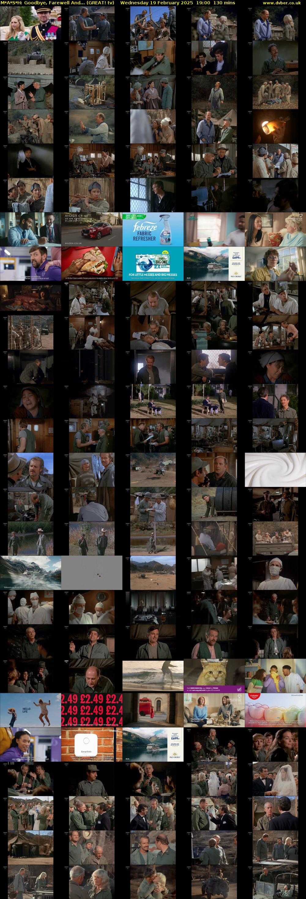 M*A*S*H: Goodbye, Farewell And... (GREAT! tv) Wednesday 19 February 2025 19:00 - 21:10