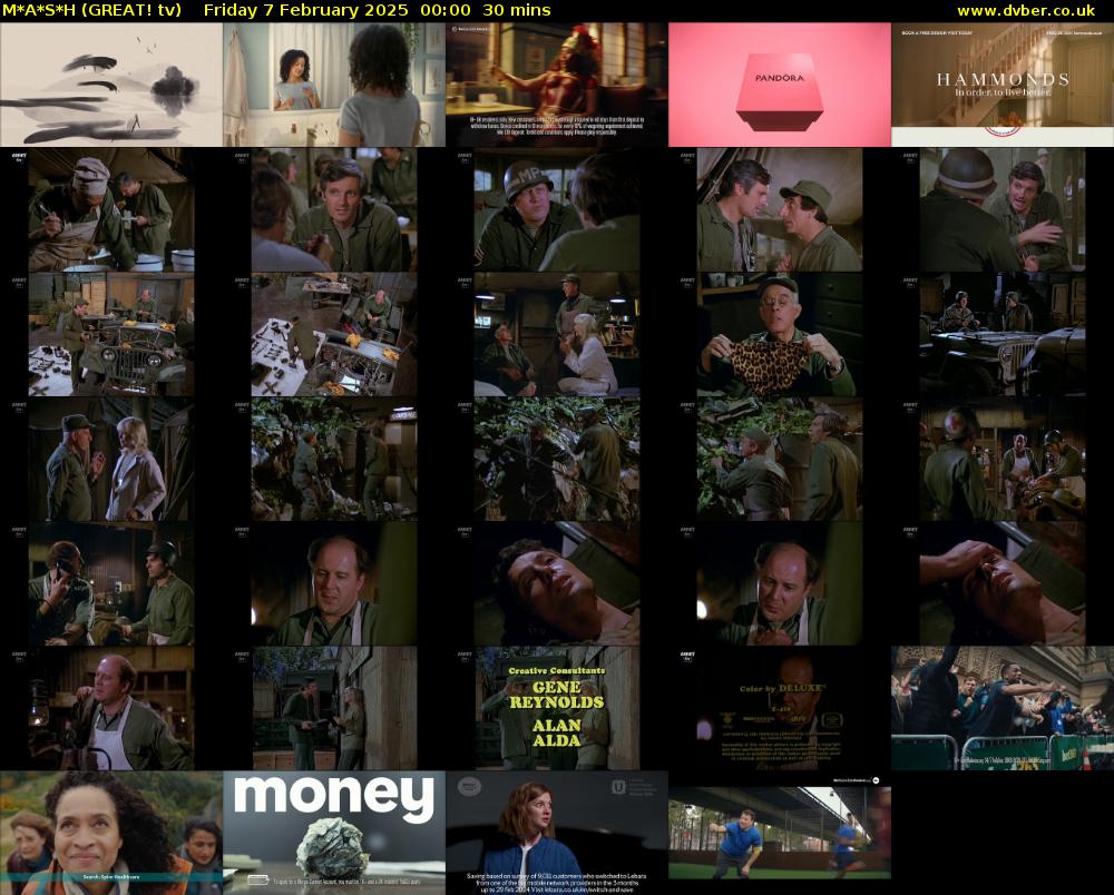 M*A*S*H (GREAT! tv) Friday 7 February 2025 00:00 - 00:30