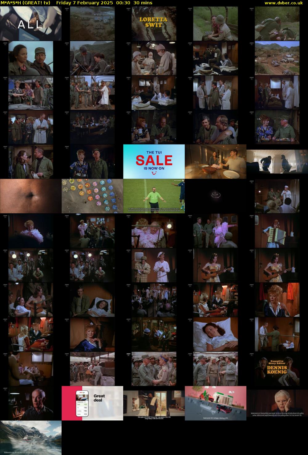 M*A*S*H (GREAT! tv) Friday 7 February 2025 00:30 - 01:00