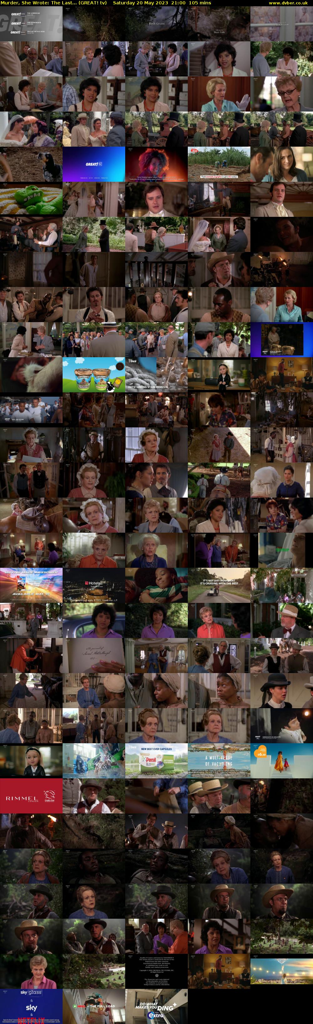 Murder, She Wrote: The Last... (GREAT! tv) Saturday 20 May 2023 21:00 - 22:45