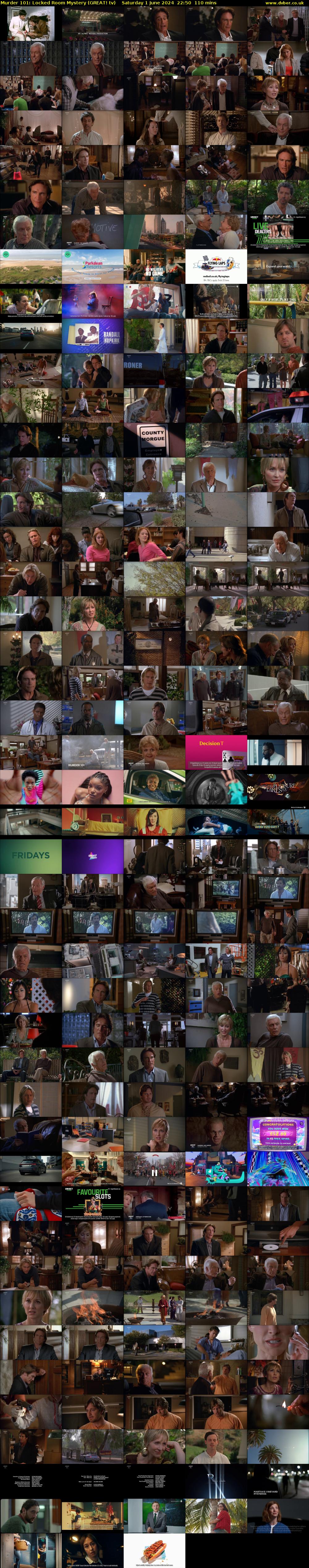 Murder 101: Locked Room Mystery (GREAT! tv) Saturday 1 June 2024 22:50 - 00:40