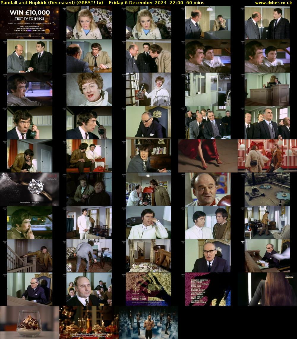 Randall and Hopkirk (Deceased) (GREAT! tv) Friday 6 December 2024 22:00 - 23:00