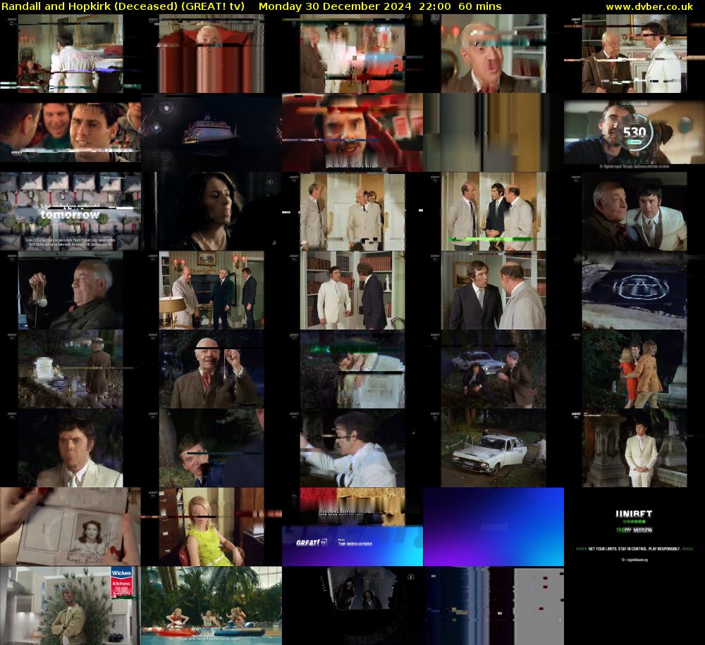 Randall and Hopkirk (Deceased) (GREAT! tv) Monday 30 December 2024 22:00 - 23:00