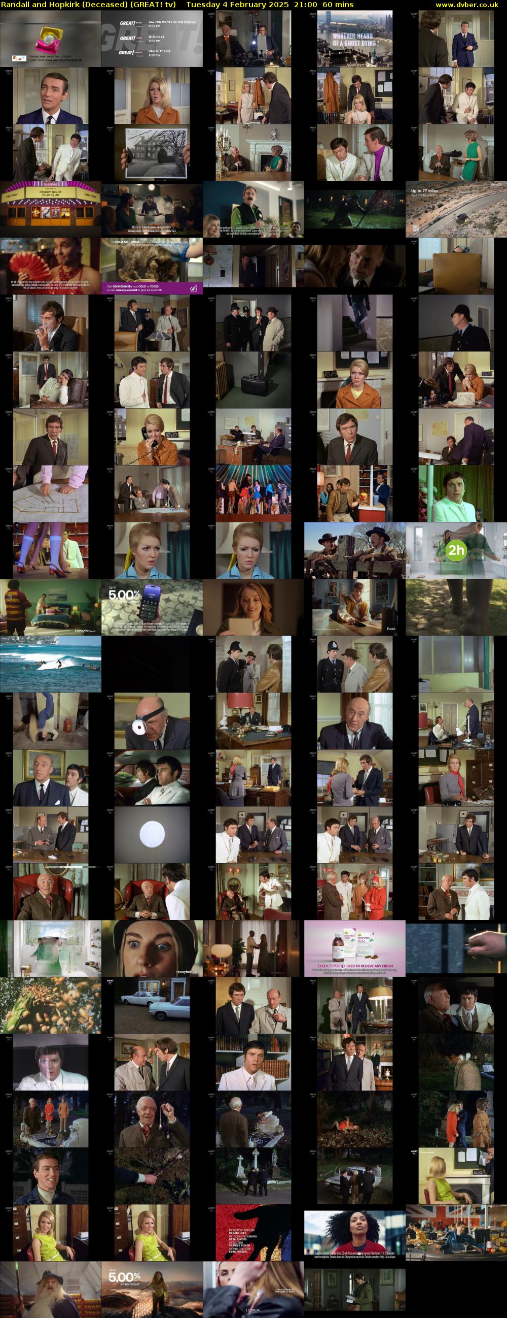 Randall and Hopkirk (Deceased) (GREAT! tv) Tuesday 4 February 2025 21:00 - 22:00