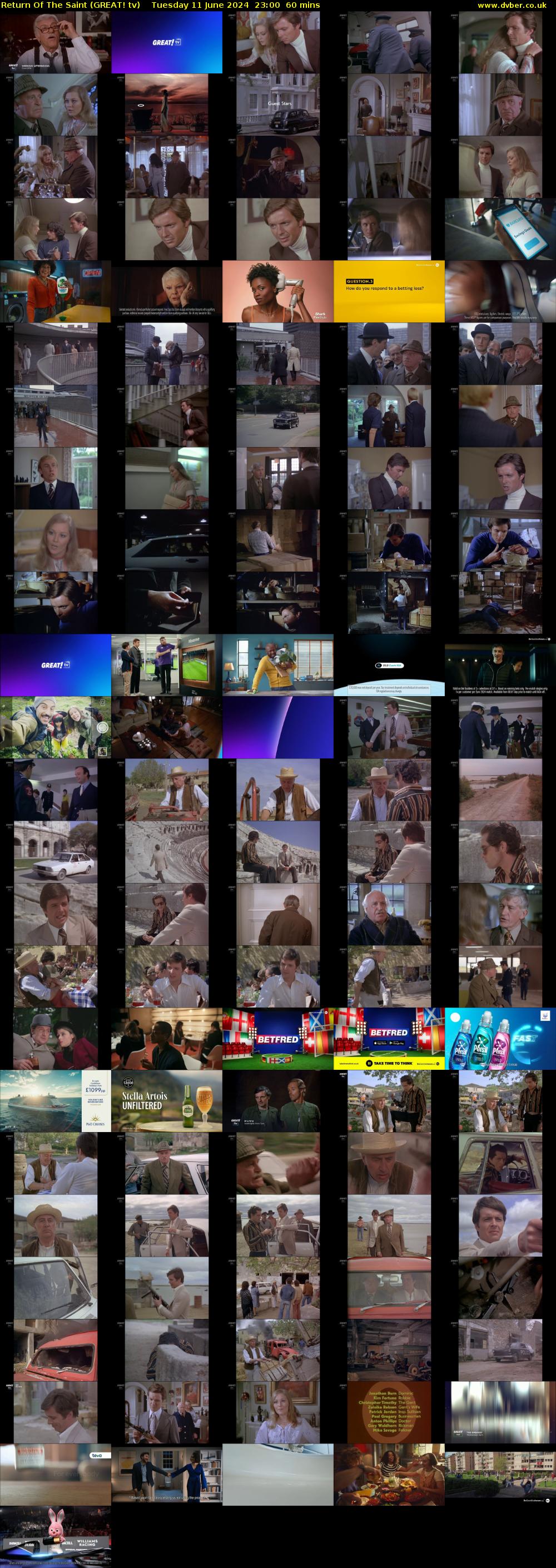 Return Of The Saint (GREAT! tv) Tuesday 11 June 2024 23:00 - 00:00