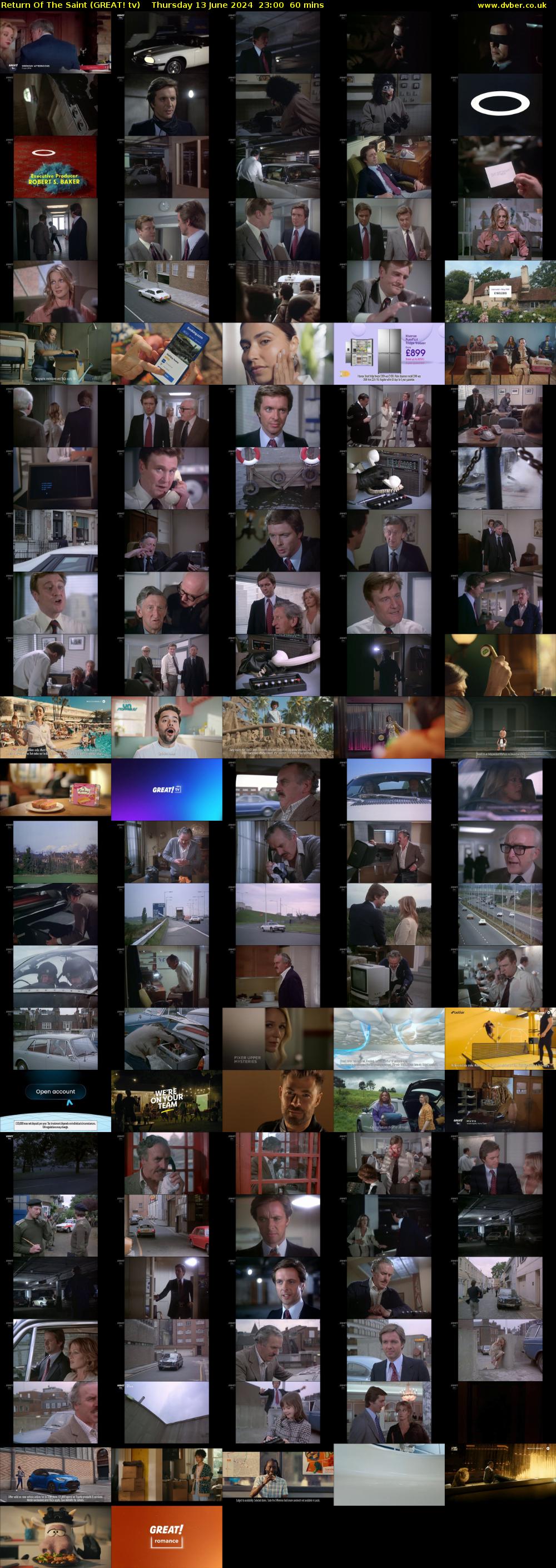 Return Of The Saint (GREAT! tv) Thursday 13 June 2024 23:00 - 00:00