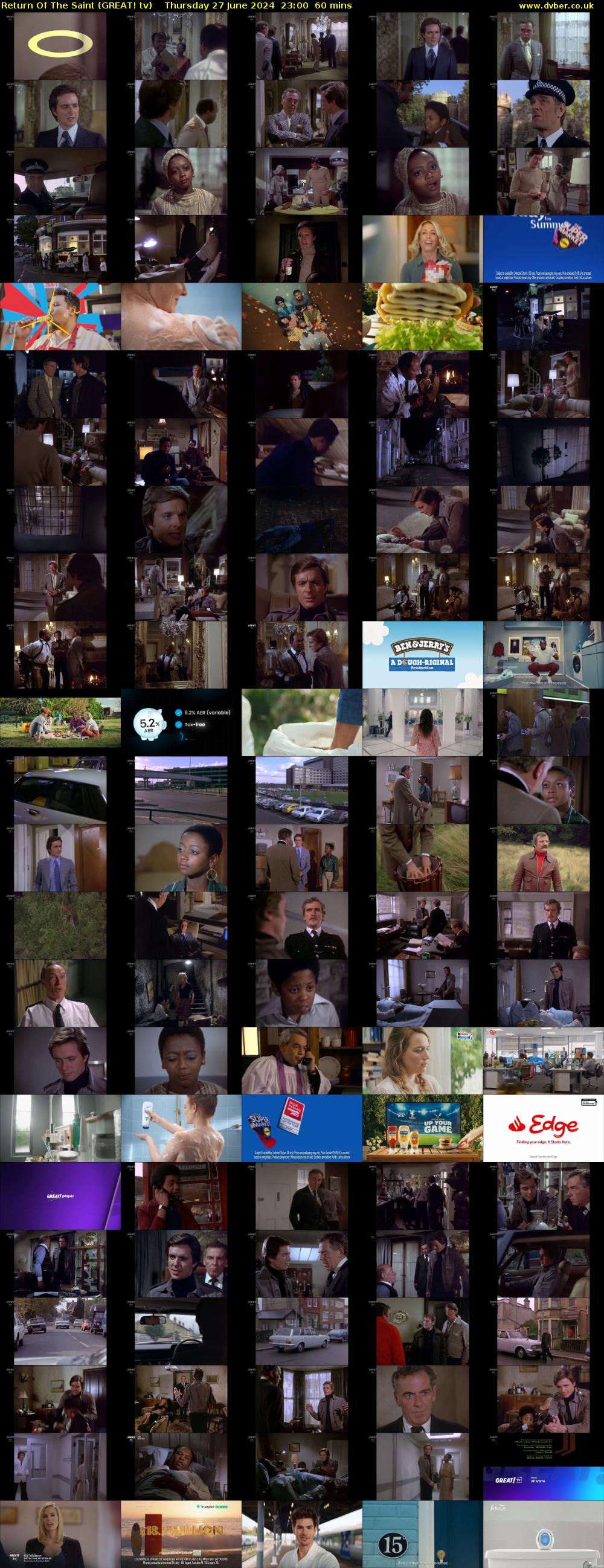 Return Of The Saint (GREAT! tv) Thursday 27 June 2024 23:00 - 00:00