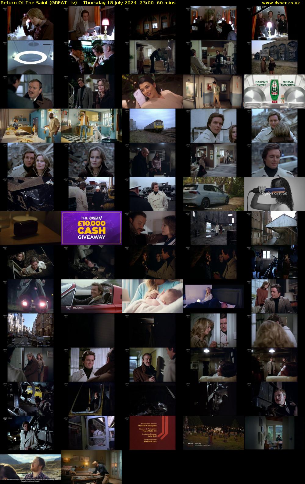 Return Of The Saint (GREAT! tv) Thursday 18 July 2024 23:00 - 00:00
