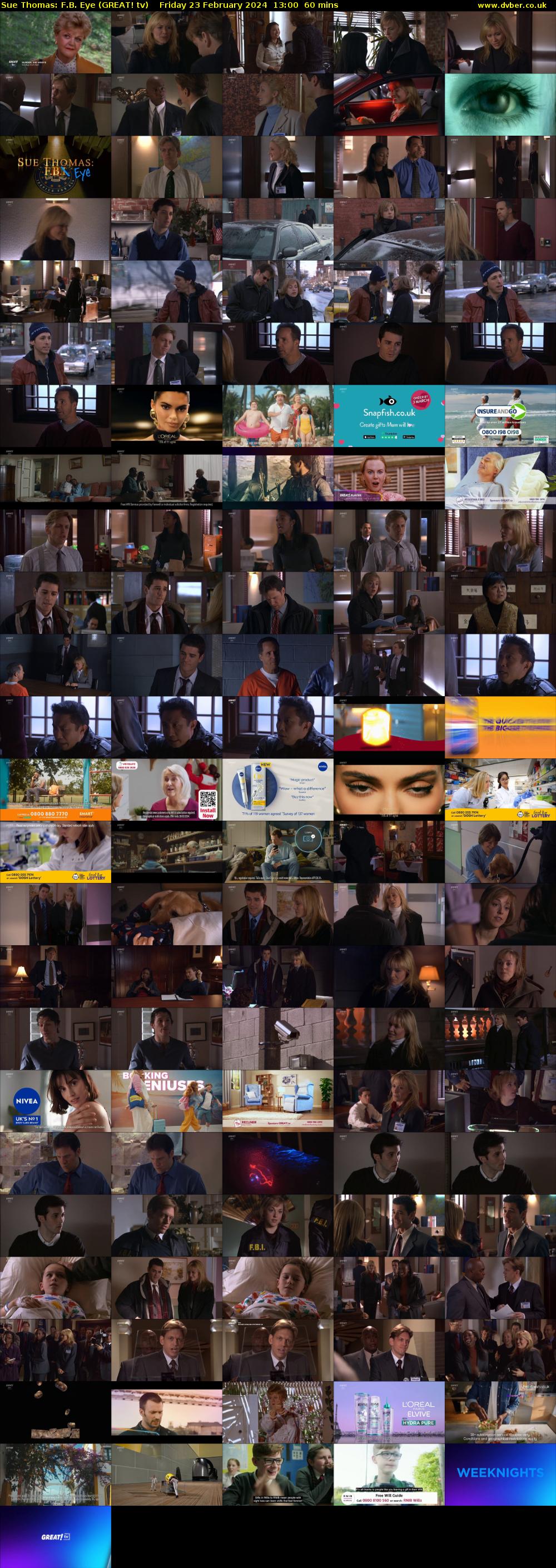 Sue Thomas: F.B. Eye (GREAT! tv) Friday 23 February 2024 13:00 - 14:00