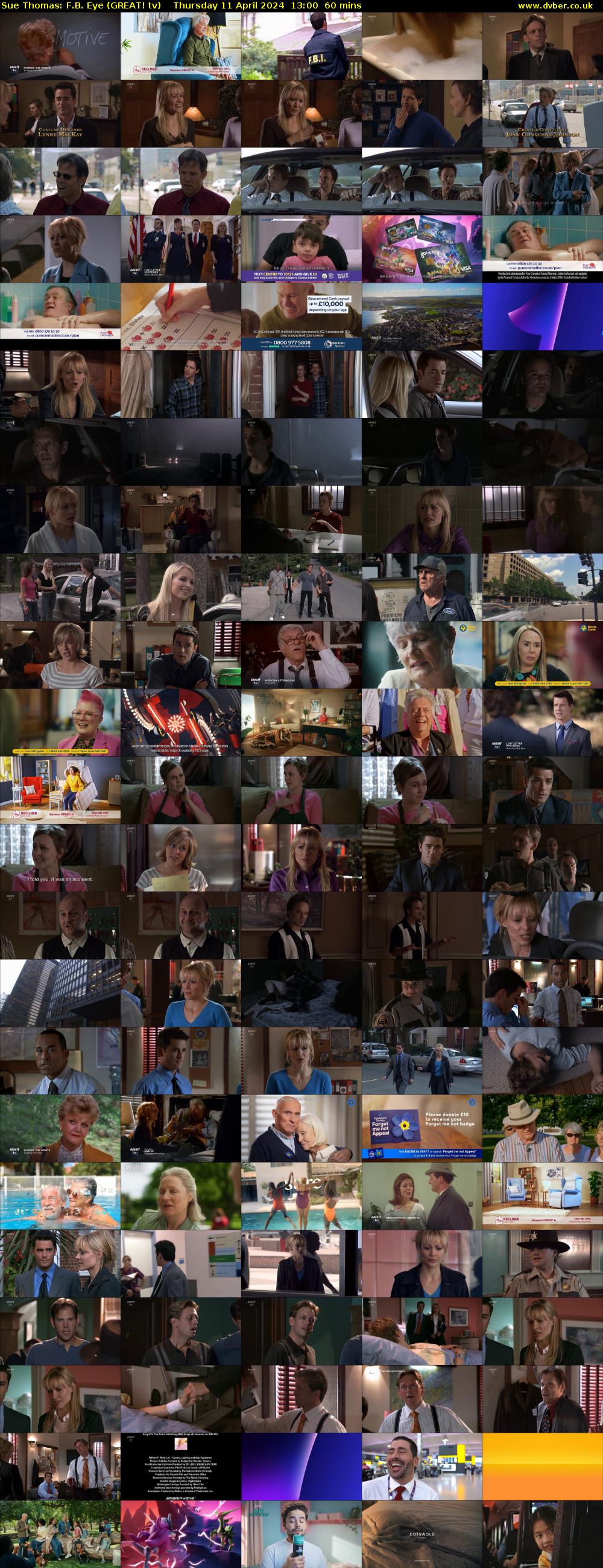 Sue Thomas: F.B. Eye (GREAT! tv) Thursday 11 April 2024 13:00 - 14:00