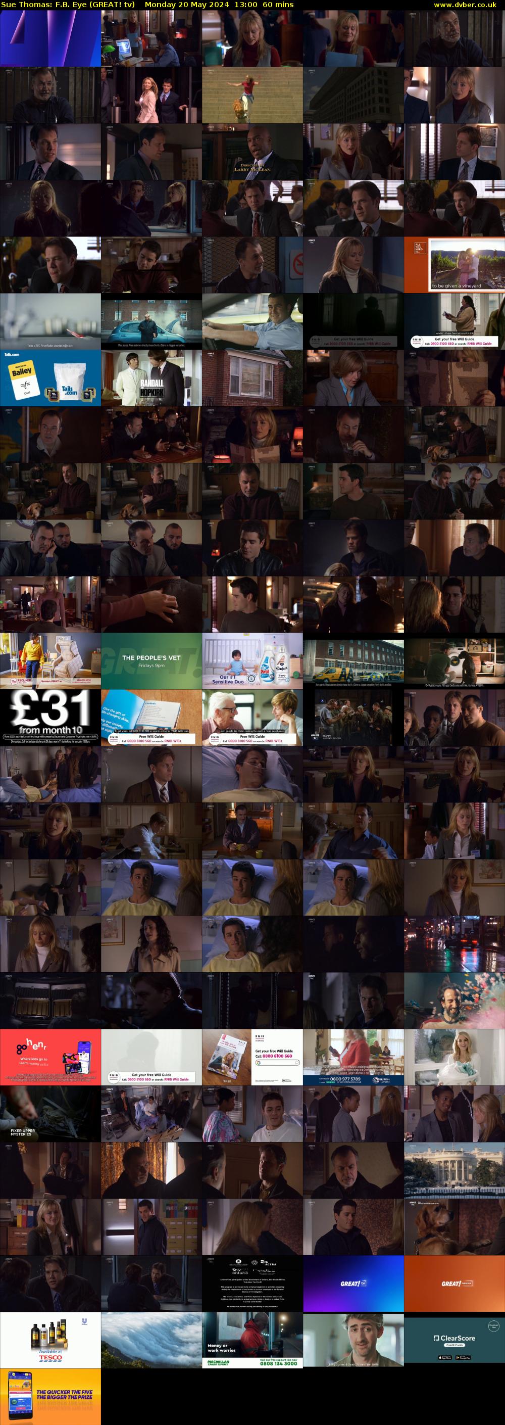 Sue Thomas: F.B. Eye (GREAT! tv) Monday 20 May 2024 13:00 - 14:00