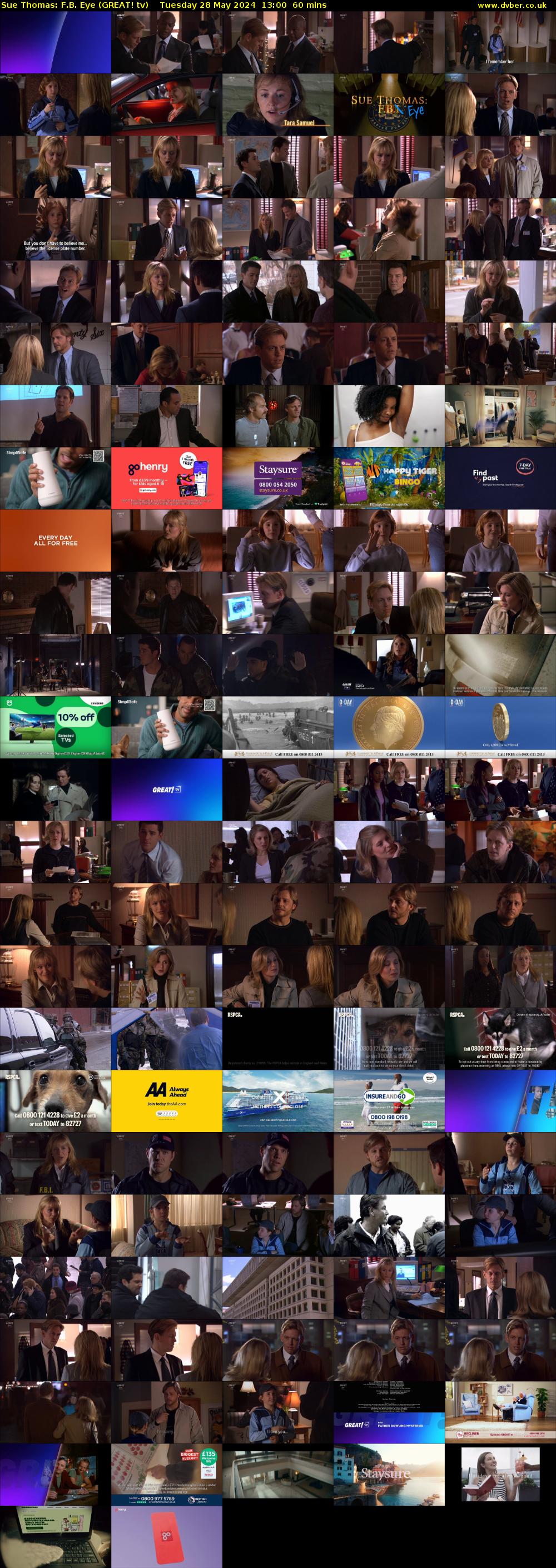 Sue Thomas: F.B. Eye (GREAT! tv) Tuesday 28 May 2024 13:00 - 14:00