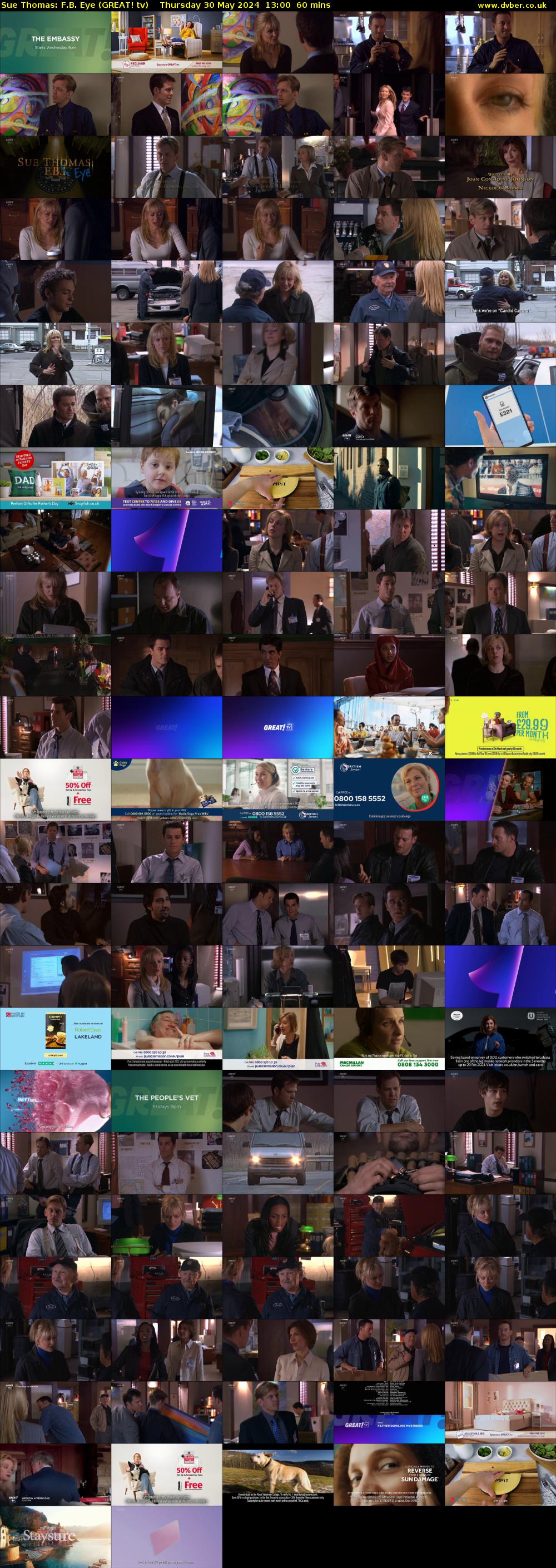 Sue Thomas: F.B. Eye (GREAT! tv) Thursday 30 May 2024 13:00 - 14:00