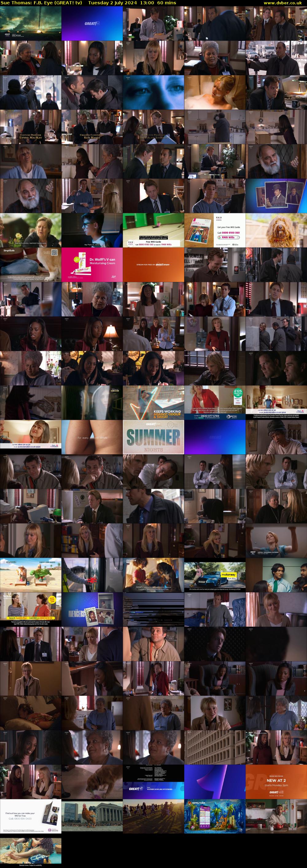 Sue Thomas: F.B. Eye (GREAT! tv) Tuesday 2 July 2024 13:00 - 14:00