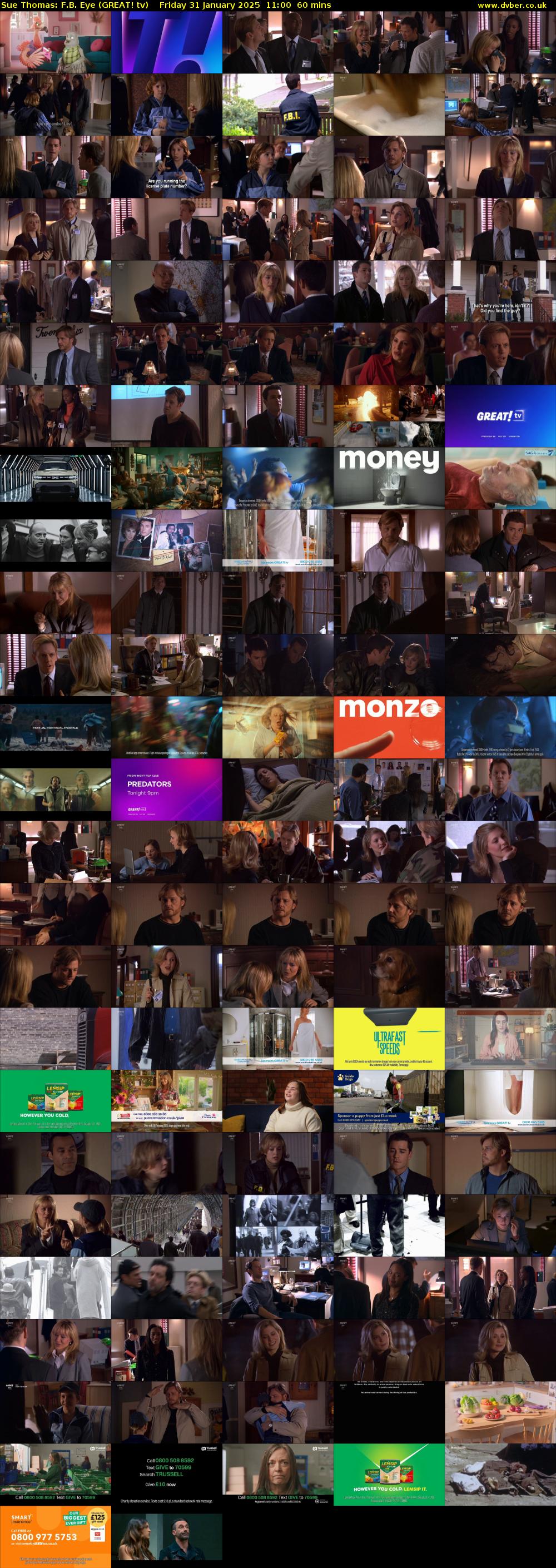 Sue Thomas: F.B. Eye (GREAT! tv) Friday 31 January 2025 11:00 - 12:00