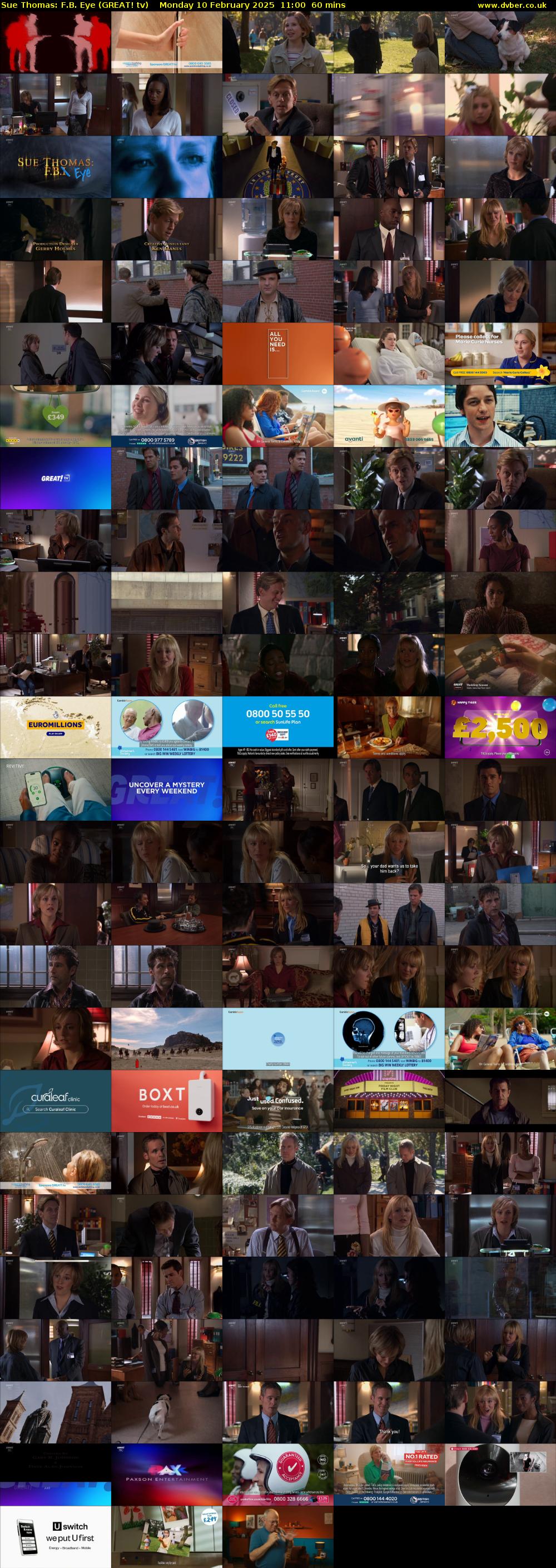 Sue Thomas: F.B. Eye (GREAT! tv) Monday 10 February 2025 11:00 - 12:00