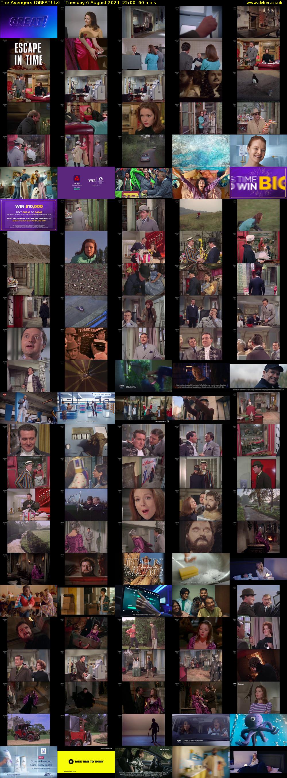 The Avengers (GREAT! tv) Tuesday 6 August 2024 22:00 - 23:00